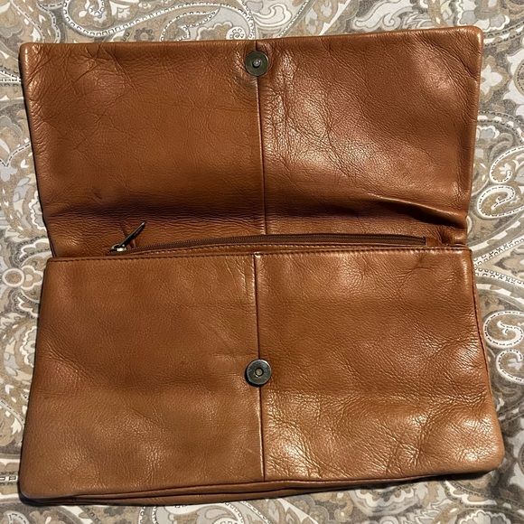 HOBO INTERNATIONAL Leather Clutch Handbag Purse - Picture 4 of 10